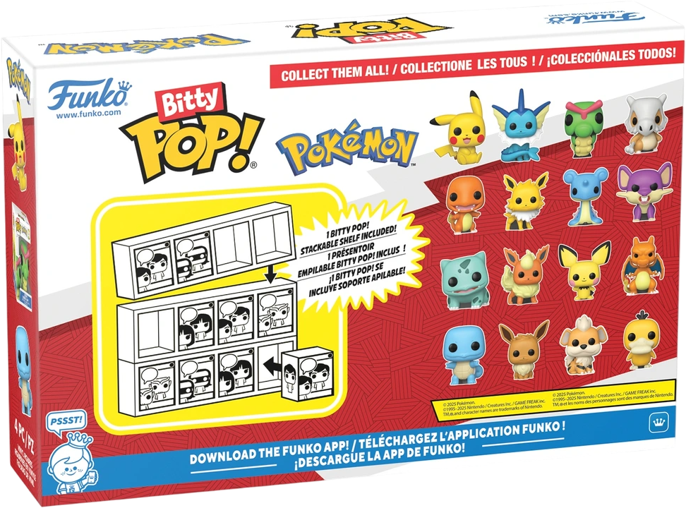 Funko Bitty POP! Figuren Pokémon Pikachu - 4er Set (1. Serie)