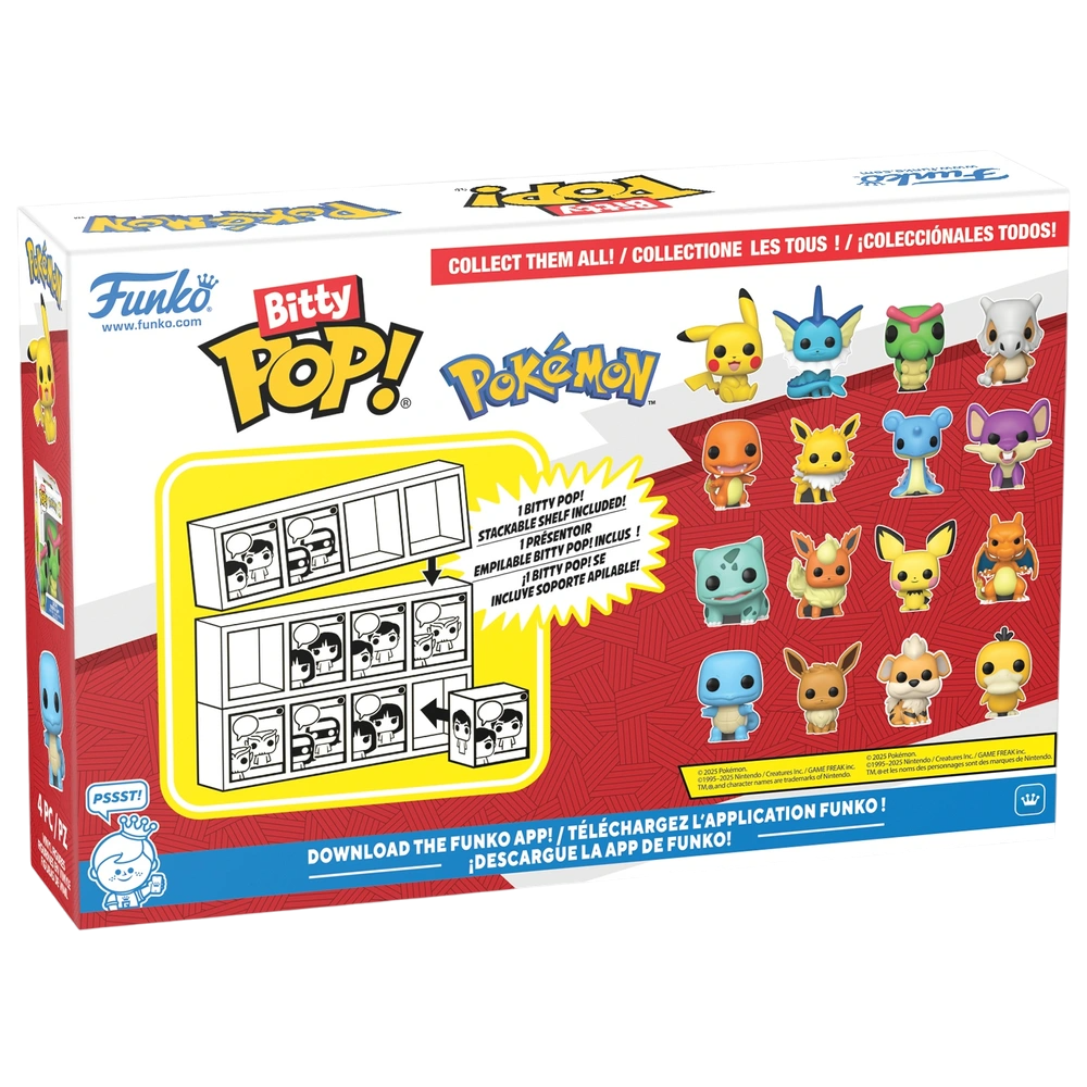 Funko Bitty POP! Figuren Pokémon Schiggy - 4er Set (4. Serie)
