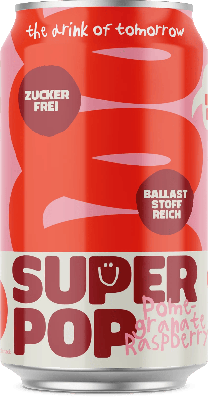 Super Pop Pomegranate-Raspberry 0.33l Dose (Einweg)