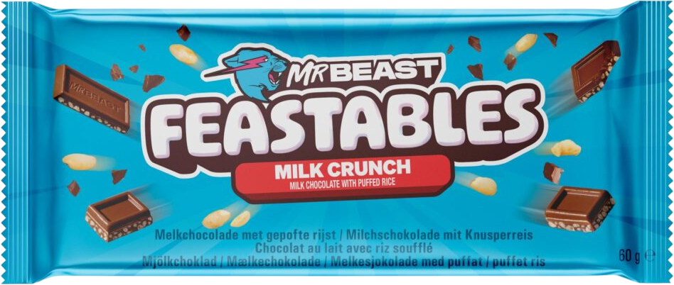 MrBeast Feastables Milk Crunch - 60g