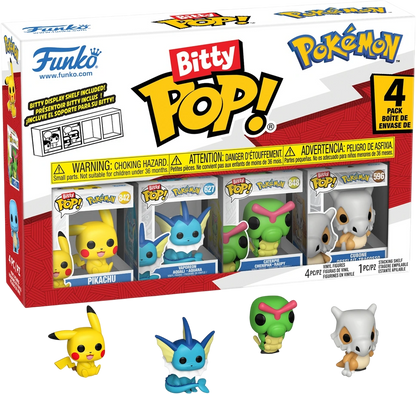 Funko Bitty POP! Figuren Pokémon Pikachu - 4er Set (1. Serie)