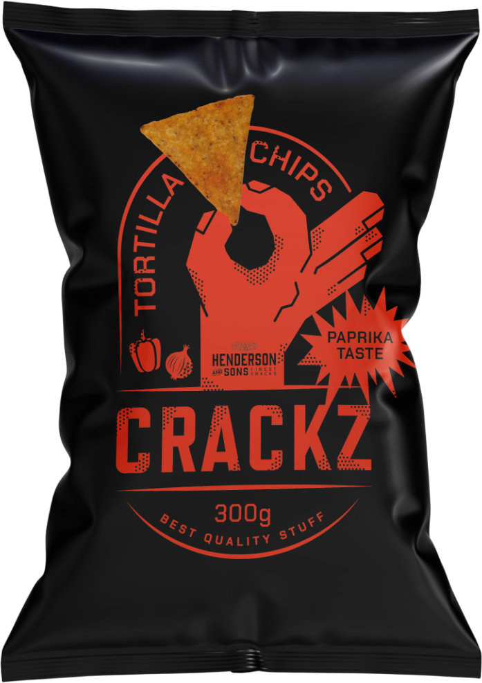 Crackz Tortilla Chips Paprika Taste - 300g