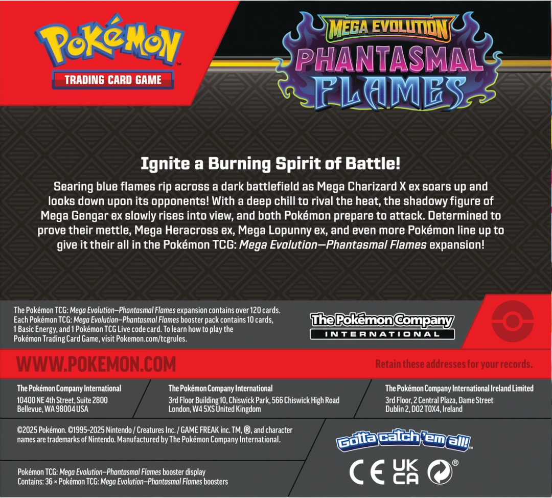 Pokémon TCG - Phantasmal Flames - Display (36) / Englisch