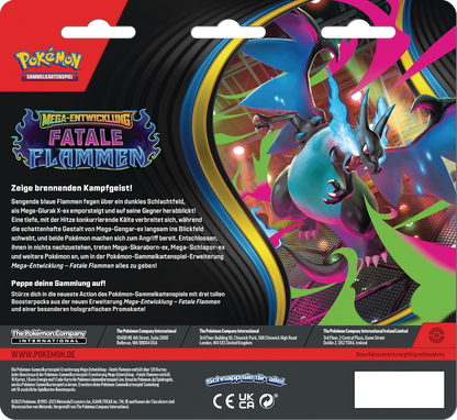 Pokémon TCG - Fatale Flammen - Blister (3) / Sniebel / Deutsch