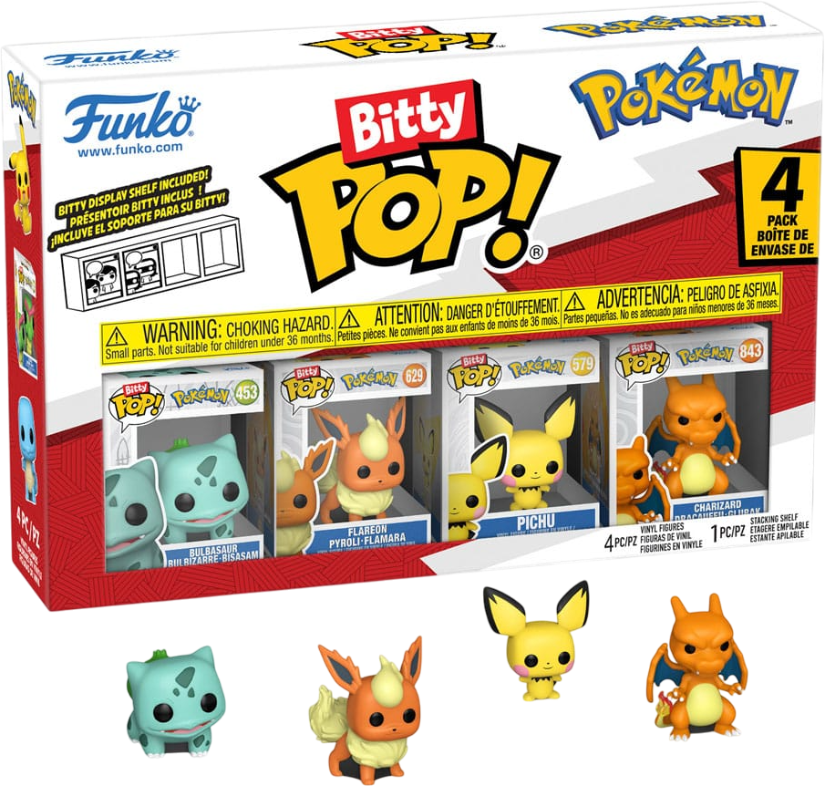 Funko Bitty POP! Figuren Pokémon Bisasam - 4er Set (3. Serie)