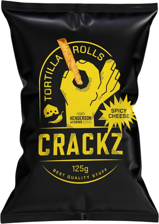 Crackz Tortilla Rolls Spicy Cheese - 125g