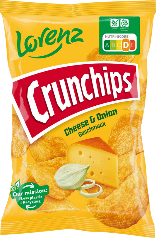Lorenz Crunchips Cheese & Onion - 150g