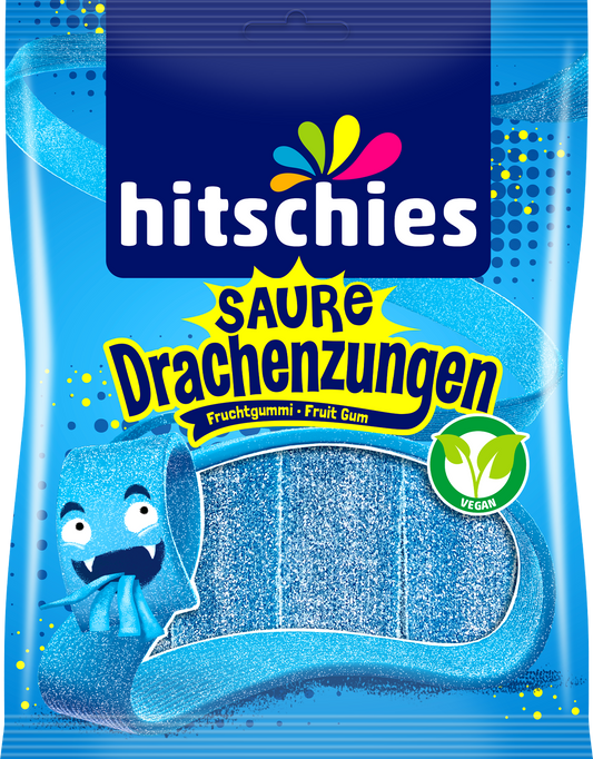 Hitschies Saure Drachenzungen - Blau - 125g