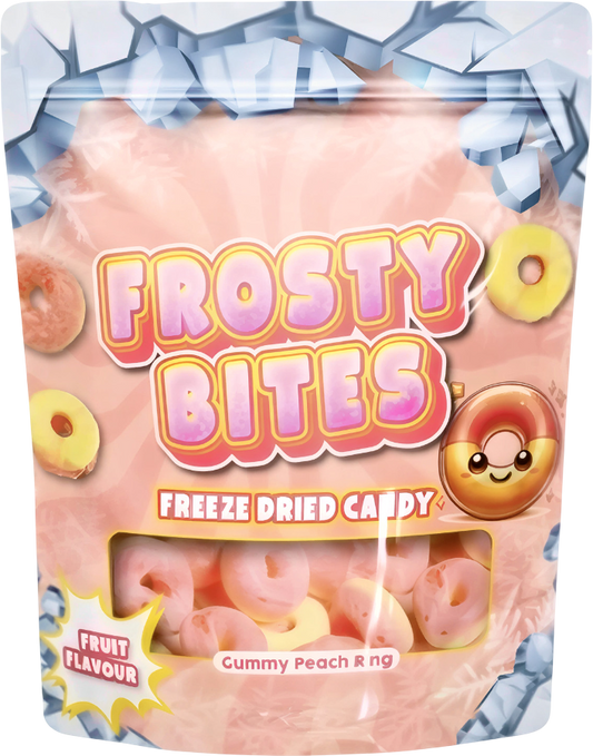 Frosty Bites Peach Ring  - 50g