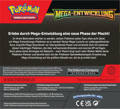 Pokémon TCG - Mega Entwicklung - Display (36) / Deutsch