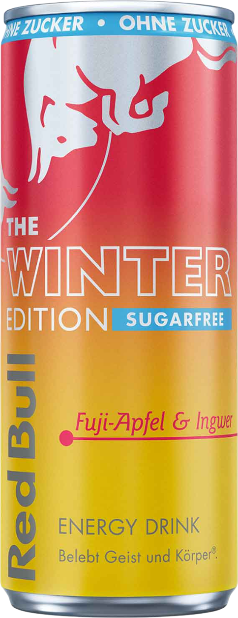 Red Bull Winter Edition Fuji-Apfel & Ingwer Sugarfree 0.25l Dose (Einweg)
