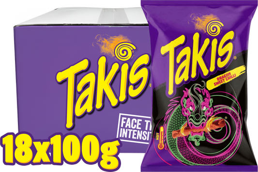 Takis Dragon Sweet Chilli - 18 x 100g