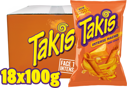 Takis Intense Nacho Cheese - 18 x 100g
