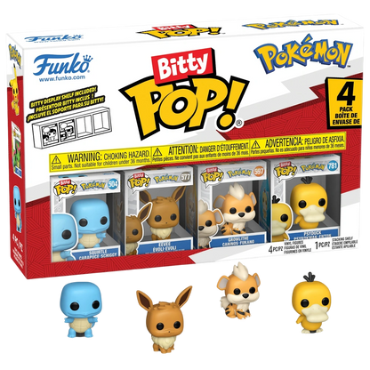 Funko Bitty POP! Figuren Pokémon Schiggy - 4er Set (4. Serie)