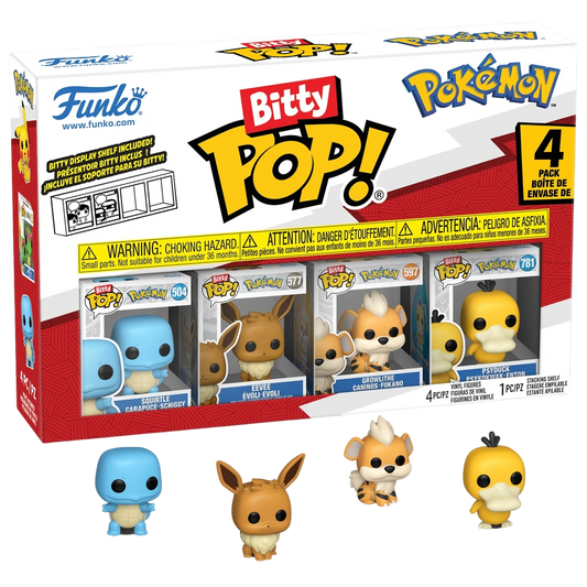 Funko Bitty POP! Figuren Pokémon Schiggy - 4er Set (4. Serie)